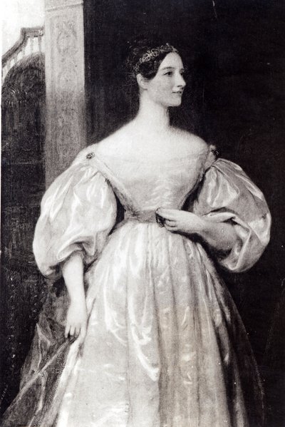 Portrait of Augusta Ada Byron (1815-52) Countess of Lovelace by English School